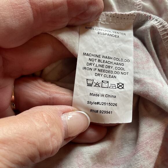 Simple Suzanne Betro Off White Pink Gray Open Front W/Pockets Kimono 2X - Picture 6 of 7